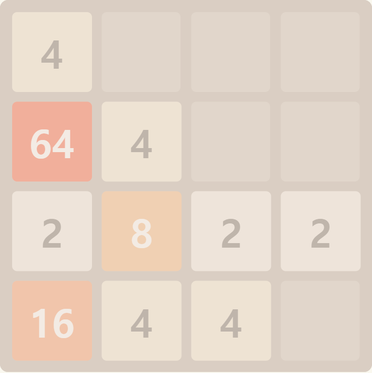 2048 — 설계안 한 장을 통째로 넣어서 만든 게임 미리보기